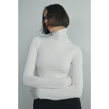 Suud Collection Ekru Boğazlı Body