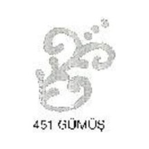 Cadence Boyutlu Boncuk Boya 50Ml Glitter Simli 451 Gümüş