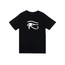 Stoned&Fame Ra'nın Gözü Baskılı T-shirt SIYAH