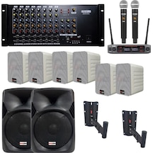 Okul Ses Sistemi İdeal İç-dış Anfi Hoparlör Sistemi Full Paket-3