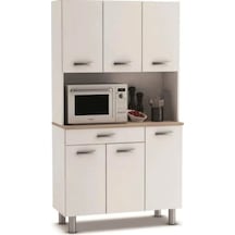 Amor Çok Amaçlı Dolap-mikrodalga-erzak-airfryer-mutfak-kiler Dolabı-kahve Köşesi-beyaz-120cm Beyaz Amor Çok Amaçlı Dolap-mikrodalga-erzak-airfryer-mutfak-kiler Dolabı-kahve Köşesi-beyaz-120cm Beyaz