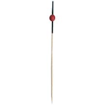 HS-BSRB12 Bambu Kürdan Siyah-KırmızıTop 12 CM 100 Adet