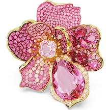 5650565 Swarovski Yüzük Florere:coctail Ring Flower Pink Gold-tone Plated Size:55