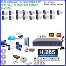 Bluetech 17 Kameralı 1440P Ahd Güvenlik Kamera Sistemi