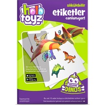 Holotoyz Sticker Jurassic Dinos Ar Uyumlu Etiket