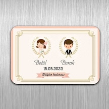 Isme Özel Düğün Hatırası 10 Adet Magnet