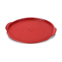Emile Henry EH347614 Seramik Yuvarlak Pizza Fırın Kabı (40x35x13) Kırmızı