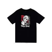 Stoned&Fame Tokyo Ghoul Anime Baskılı Unisex %100 Pamuk Siyah T-shirt SIYAH Siyah