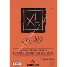 Croquis Xl Albüm 90 G A4 Üstten Spiralli 50 Yaprak