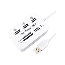 3 Port 2.0 Usb Çoklayıcı Hub + 4 Slot Kart Okuyucu Pm-6052