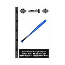 Özel Üretim Genç Hediyesi Hatıra Hobi Bs-10 Blue 25" Metal Beyzbol Sopası Mavi Renk