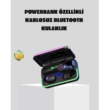 Mey İthalat Kablosuz Kulaklığı Powerbank Şarj Kutulu Rgb 5.1