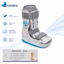 Azemed Air Walker Ortezi Ayak Bileklik Havalı Yürüme Botu Kısa