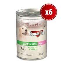Bonacibo Ezme Kuzu Etli Pirinçli Yavru Köpek Maması 6 x 400 G