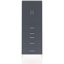 Arges Dolap 3 Raflı 5 Çekmeceli 2 Kapaklı 88x30x243 Aytaşı-an... Aytaşı