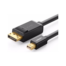 Ugreen 4K 60Hz / 2K 144Hz Mini DisplayPort to DisplayPort Dönüştürücü Kablo 1.5 Metre Siyah