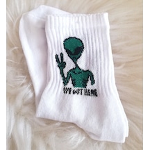 Alien Çorap Beyaz