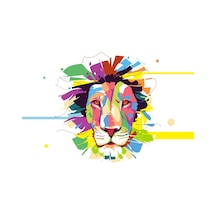 Aslan 2 Folyo Sticker 50cm Uzunluk Siyah