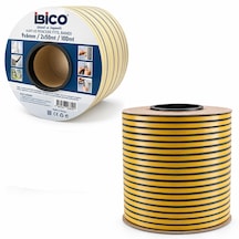 K.rengi 2x50 100mt Bobin Fitil Kapı - Pencere Bant D Profil 9x6mm Bandı