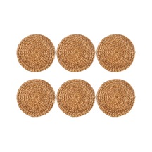 Xiaaokeji Yuvarlak Dokuma Amerikan Servis Seti, Isıya Dayanıklı/kaymaz Yemek Tabakları, 6 Parça Diğer