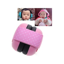 Sones Yenidoğan Bebek Ayarlanabilir Elastik Kulaklık Pembe