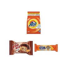Alo 7 Kg Kar Çiçeği Ferahlğı Beyazlar Ve Renkliler Hızlı Çözülme Toz Deterjan X2 + Eti Popkek Çikolatalı Kek 60 G X 24 Adet Kahverengi X2 + Eti Cin Lokmalık Portakallı Bisküvi 114 G X 18 Adet X2