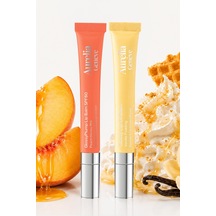 Shine & Protect Duo - Güneşten Koruyucu & Dolgunlaştırıcı, Nemlendirici Etkili İkili Lip Balm Seti Bej & Şeftalimsi Pembe