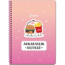 Keskin 16 23 Spiralli Sert Karton Kapak Arkadaşlık Defteri - No:04 Çok Renkli