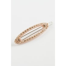Oval Taşlı Klipsli Toka Pembe 78374998