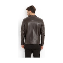 Dericlub E1034 Gerçek Deri Erkek Mont Kahverengi