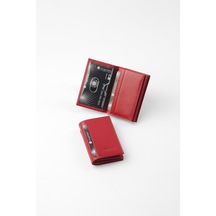 Cengiz Pakel Hakiki Deri Kartlık Kırmızı-2305T-Kırmızı