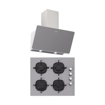 Silverline CS5335S01 - 3457 Soho 60 Gri Cam Ankastre Set