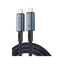Lexroo Zr848 240w Usb 4.0 40gbps 8k Thunderbolt Görüntü Aktarım Ve Hızlı Şarj Kablosu 0,5 Metre Standart