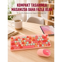 Kablosuz Bluetooth Klavye Çoklu Cihaz Desteği Akıllı Güç Tasarr