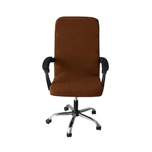 Açık Kahverengi Su Geçirmez M/l Boyutları Ofis Streç Spandex Bilgisayar Koltuğu Sandalye Kapak Ofis Koltuğu Sandalyeleri Için Çıkarılabilir Slipcovers M