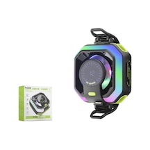 Hadron Js86 Manyetik Telefon Soğutucu Fan Rgb Isı Göstergeli Siyah