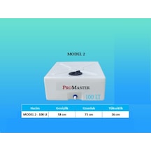 100 Lt Kare Model 2 Su Deposu Tankı Bidonu Karavan