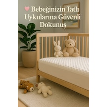 Konfor Opulent Pamuklu Sıvı Geçirmez Ses Yapmayan Yatak Pedi Özellikli Bebek Alezi Beyaz - 800193450 Beyaz
