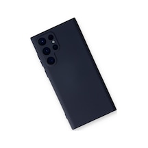 Samsung Galaxy Uyumlu   S24 Ultra Kılıf Nano İçi Kadife Silikon - Lacivert