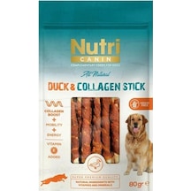 Nutri Canin Collagen Stick Ördek Eti Sargılı Kemik Köpek Ödülü 80 Gr