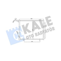 Kale 357720 Klima Radyatörü Kondanser - Ford Transit Courier 2018- 1.6 Tdcı Dizel 2113906 - H1bh19710ab