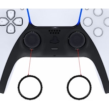 Ps5 Dualsense Analog Halka Yüzük Playstation 5 Kol Accent Ring Dekoratif Yedek Parça 2 Adet Siyah