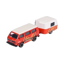 Volkswagen Römorklu Oyuncak Araba Volkswagen T3 Kırmızı