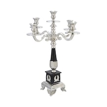 Vitale Royal Silver 5'li Şamdan 53 Cm Ak.ıu0428