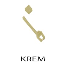 Perdemix Rustik Perde Korniş Ray Kelepçesi Ve Kapak  6 Adet Krem