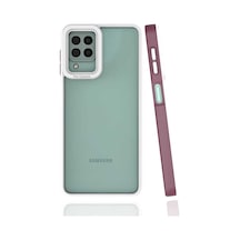Zore Galaxy M32 Kılıf Nvth Mima Kapak - Mürdüm