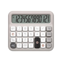Daxı X-250 12 Haneli Hesap Makinesi Pastel Gri 124-Pembe