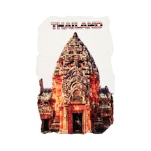 Tayland Tapınak Fresco Magnet