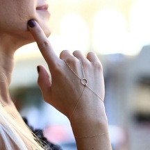 Içi Boş Yuvarlak Şahmeran N11.158 Rose Gold