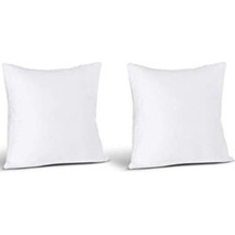 Pamuklu Kumaştan 2'Li Kare Kırlent Iç Yastığı (43X43 Cm)